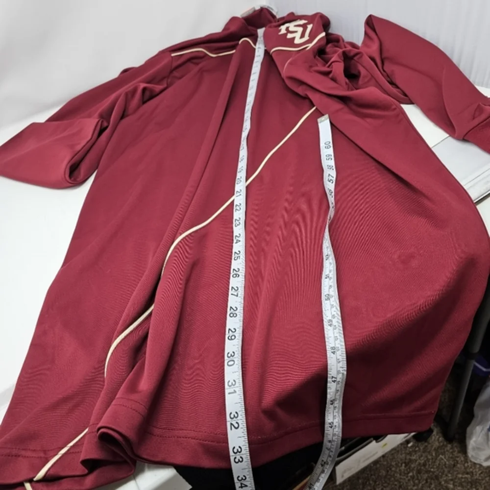 Vtg Nike Team FSU Mens L +2Tall Burgundy Pullover Shirt Florida State Seminoles.